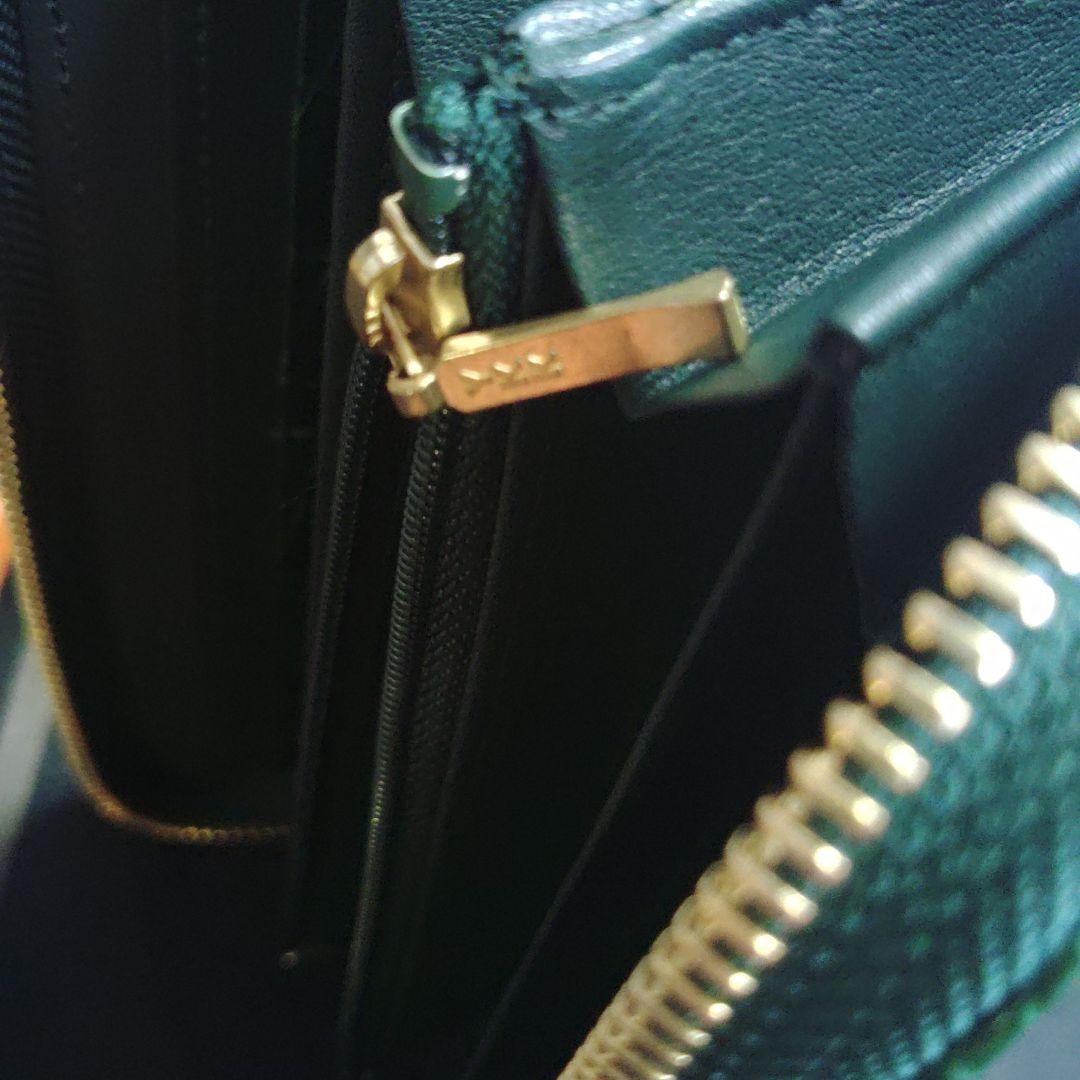 ナイルクロコダイル 財布 グリーン　定価107800円