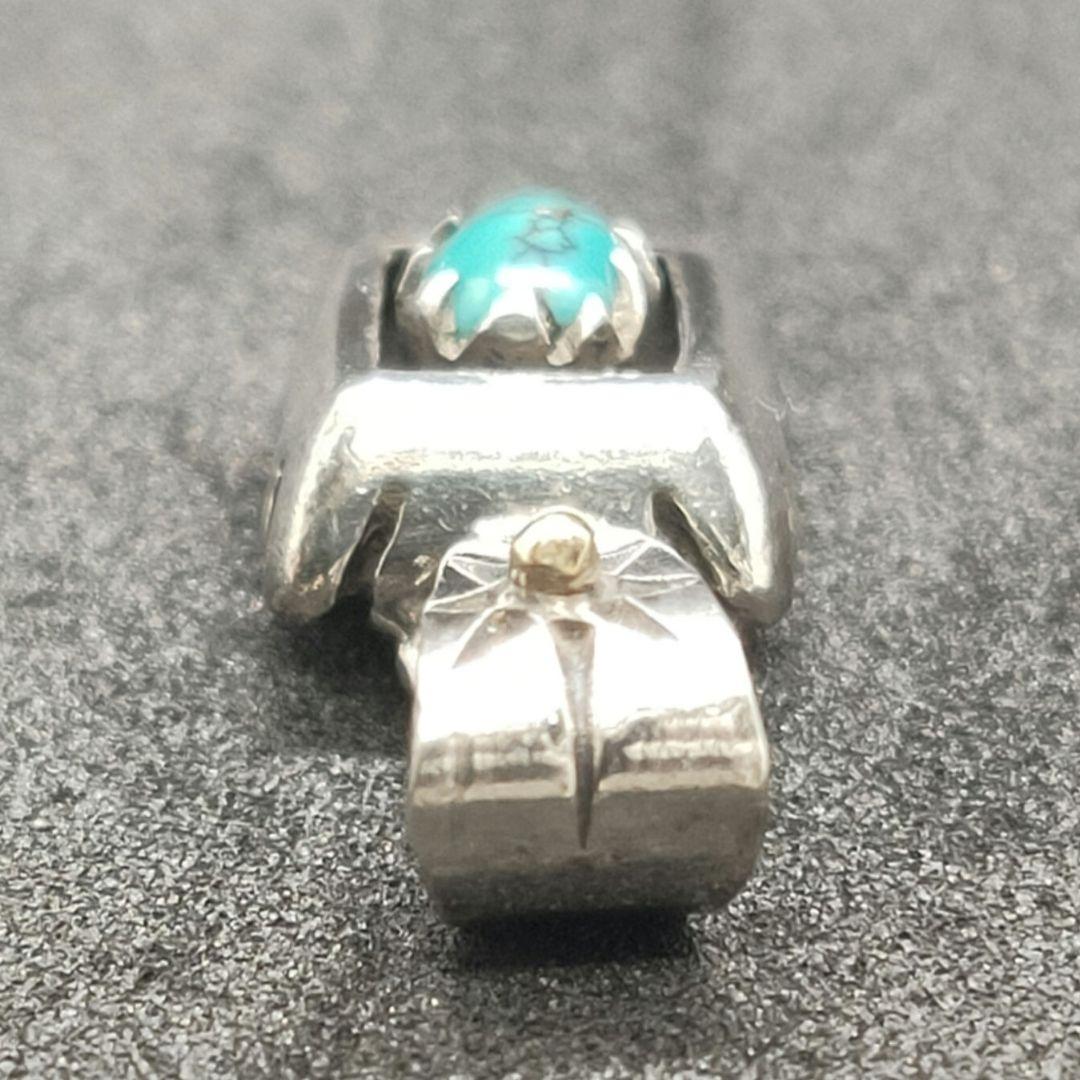 ビッグハンド シャドウボックス ペンダントトップ ターコイズSV925／K18