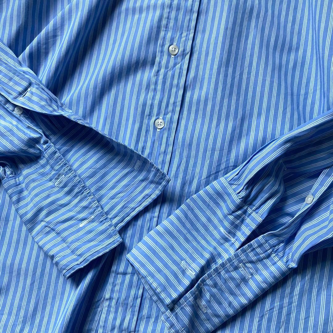 【専用】90s香港製 RalphLauren クレリックシャツ ブルーストライプ