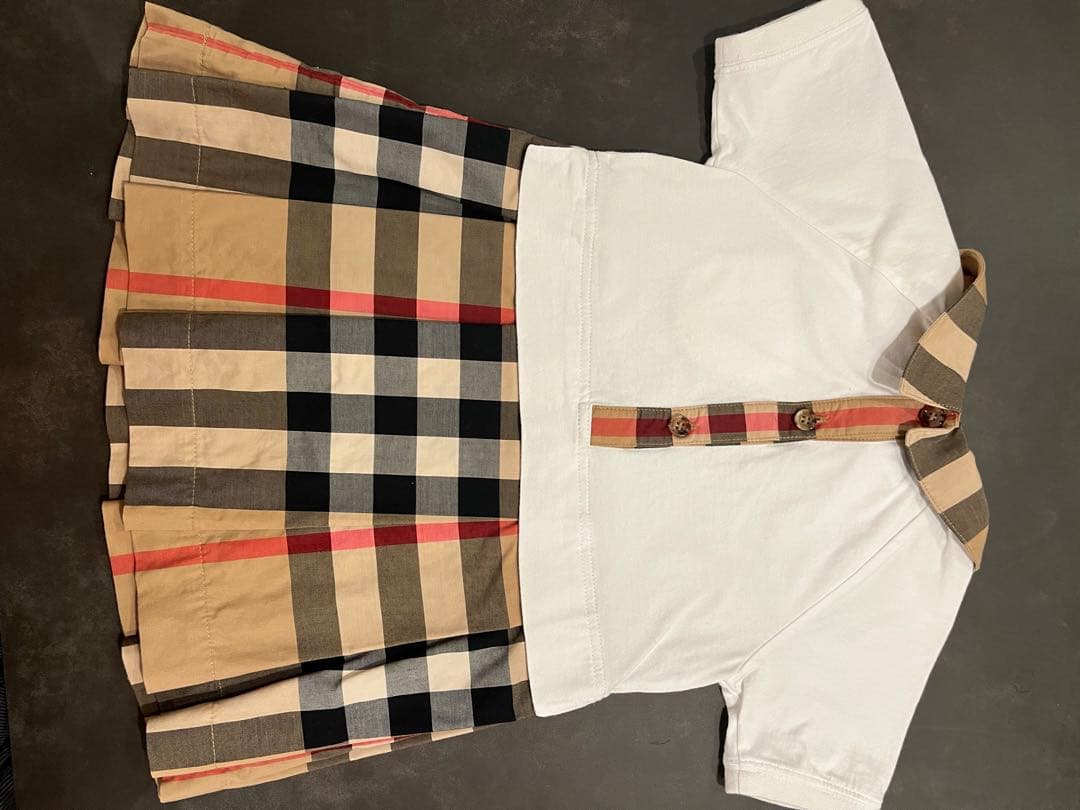 バーバリーチルドレン　チェック　ワンピース　90 92