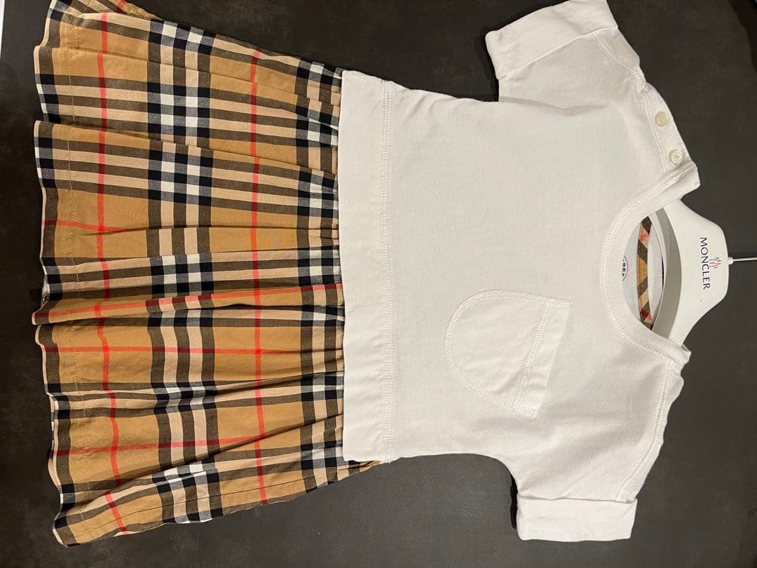 バーバリーチルドレン　チェック　ワンピース　90 92