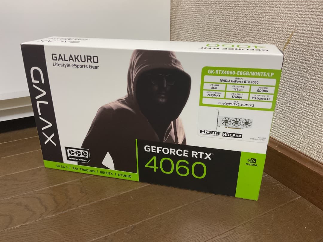 玄人志向 RTX4060 LP 白色モデル 未使用 開封済