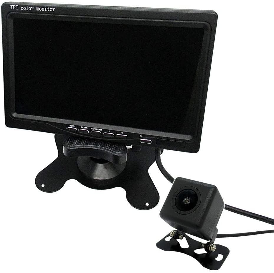 防犯カメラセット 録画OK　屋内・屋外OK　簡単設備の７インチ防犯カメラセット