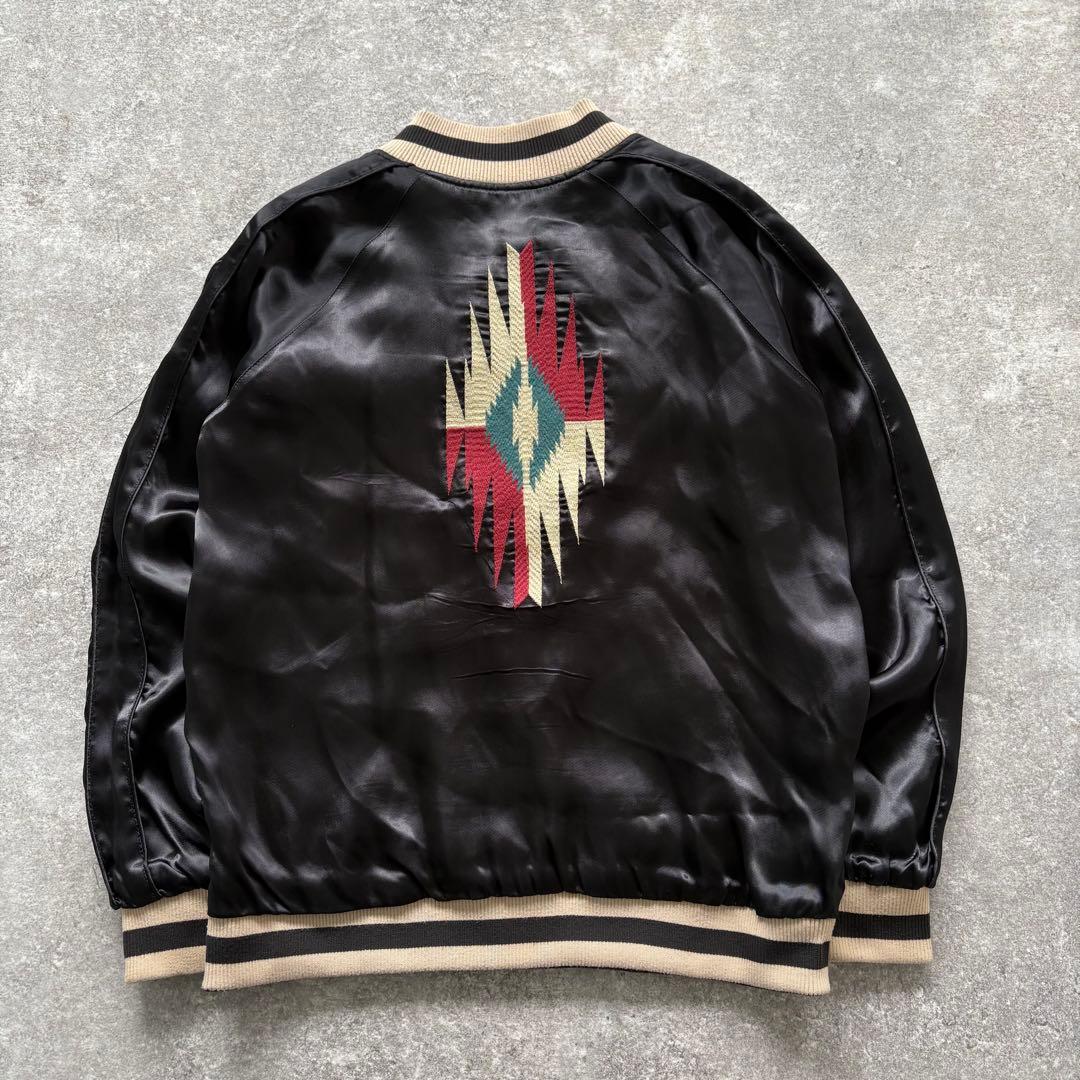 【INDIAN MOTOCYCLE】 インディアン リバーシブル スカジャン