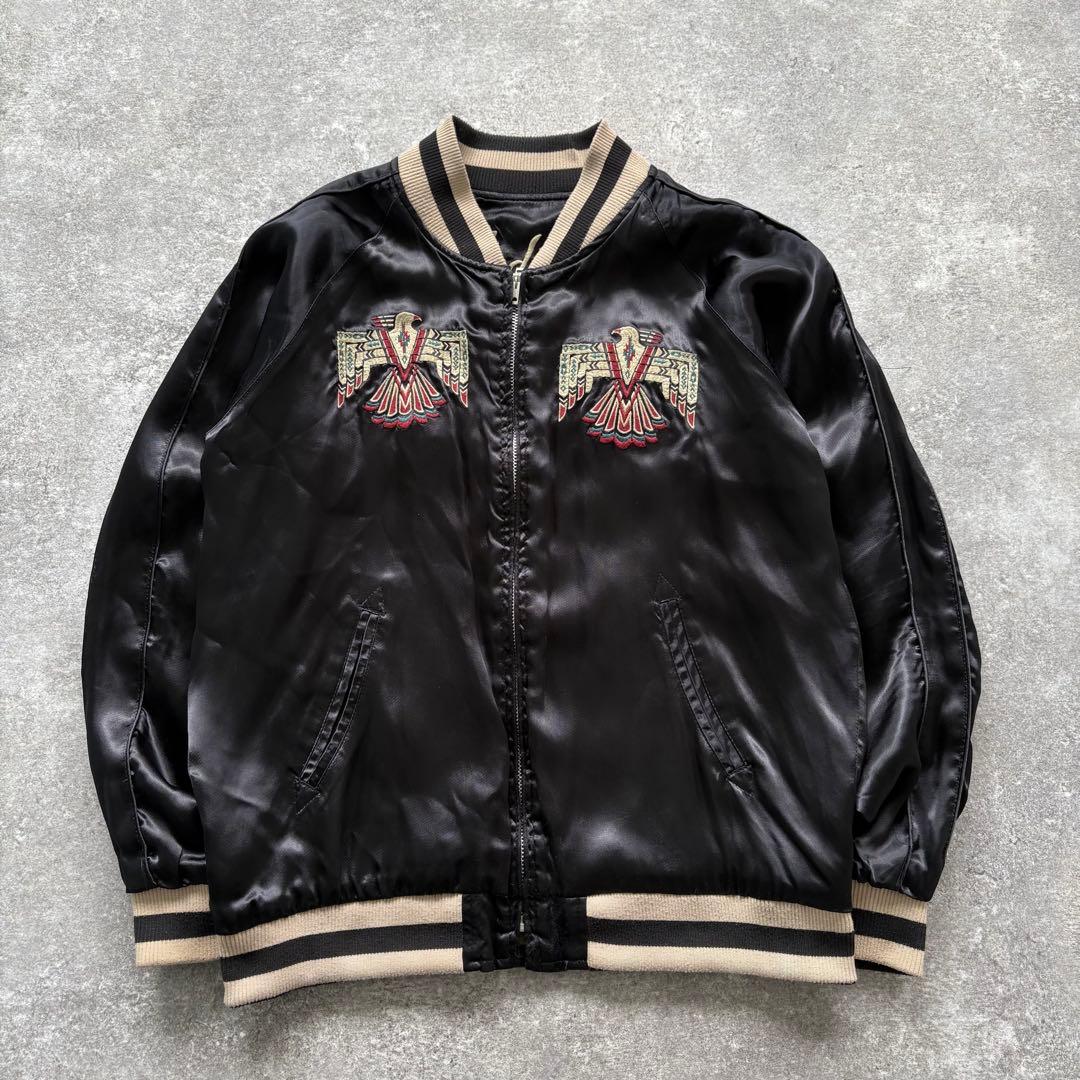 【INDIAN MOTOCYCLE】 インディアン リバーシブル スカジャン