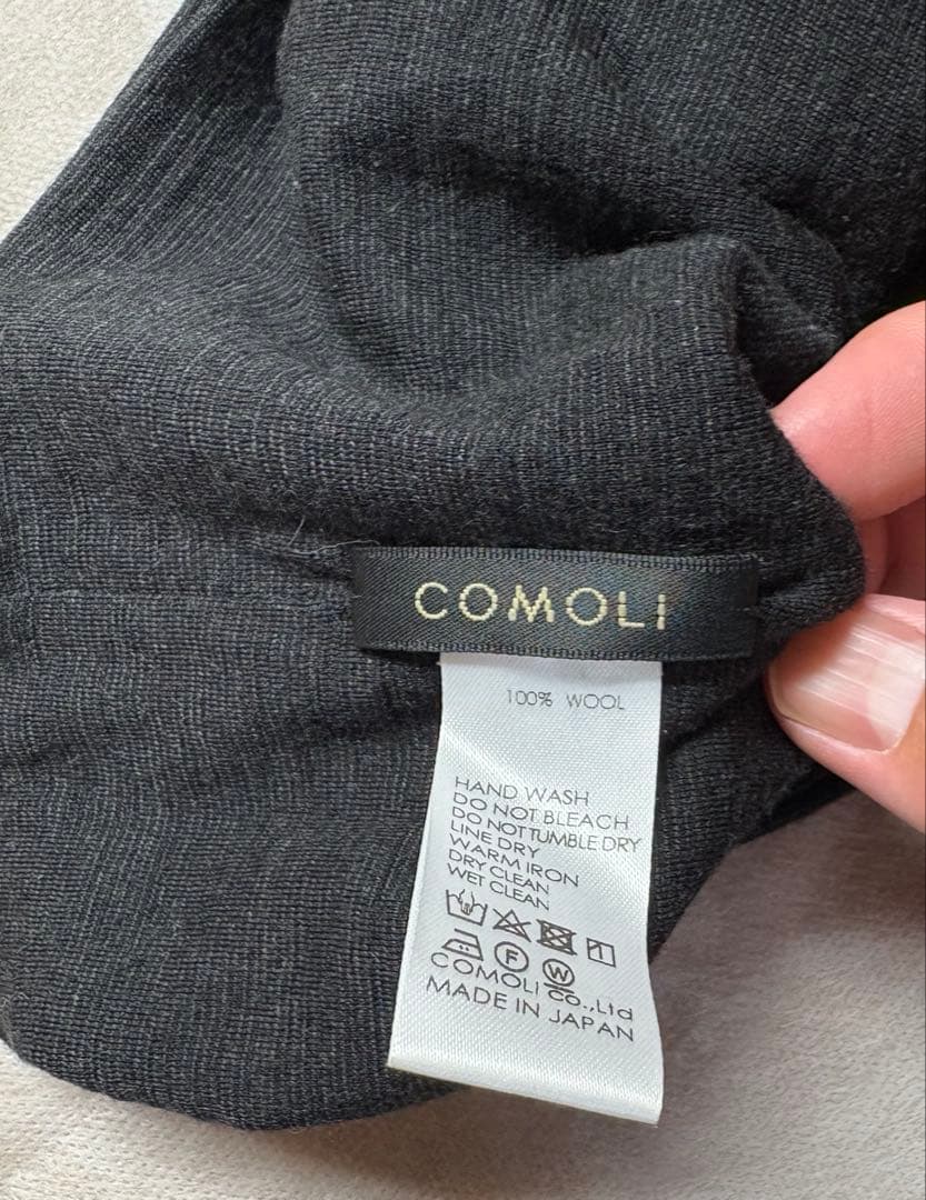 COMOLI 24aw ウール天竺 ネックウォーマー コモリ　未使用品