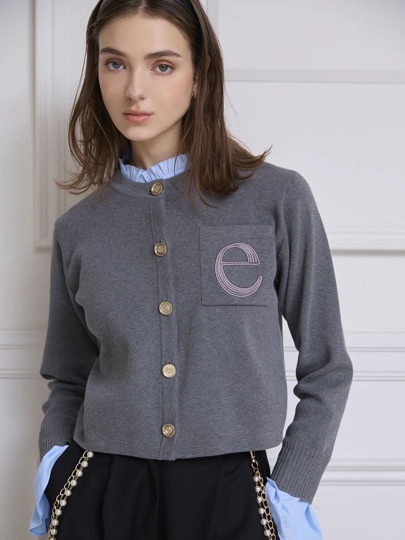 eimy istoire Attached collar カーディガン　エイミー