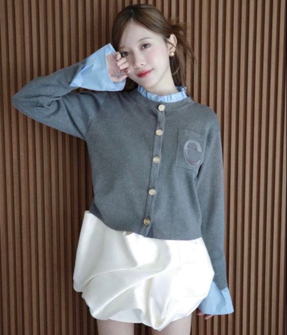 eimy istoire Attached collar カーディガン　エイミー