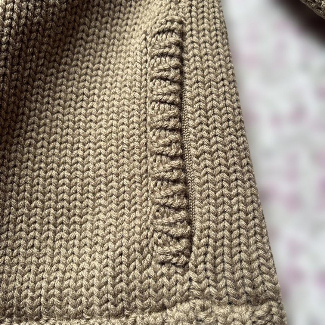 本日限定価格　バーバリーブラックレーベル　ニットブルゾンラビットファー付き