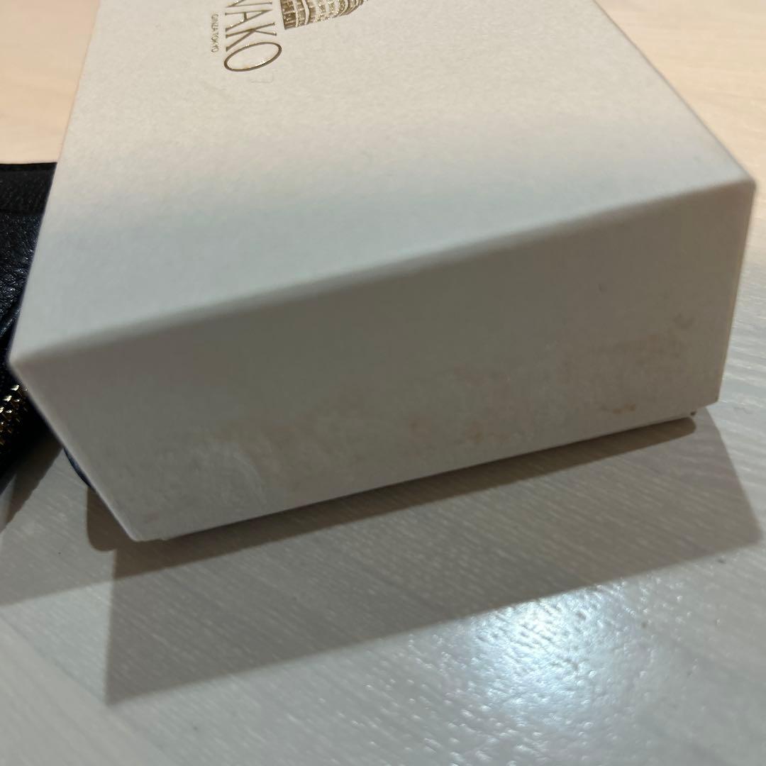 WAKO 銀座和光　ブラック 小銭入れ（キーチェーン付き）