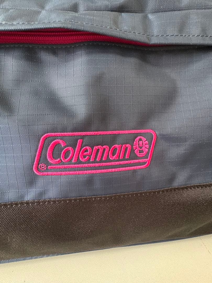 Coleman ボストンバッグキャリー　ネイビー/ピンク