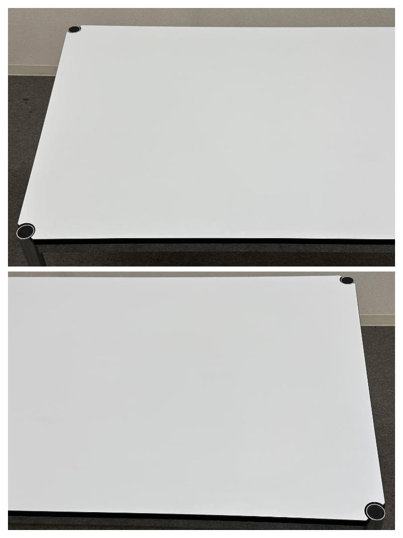 USMハラー■ミーティングテーブル　白　W1500　ペントレイ付　会議　オフィス