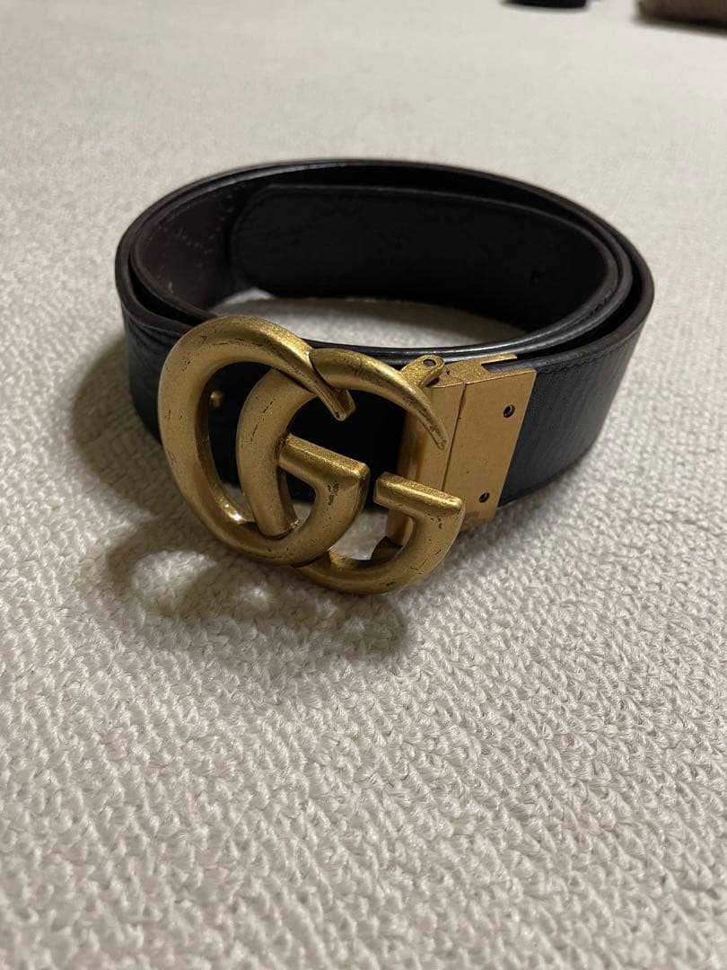 【最終値下げ 本日購入9,500円】GUCCI ダブルG ワイドベルト