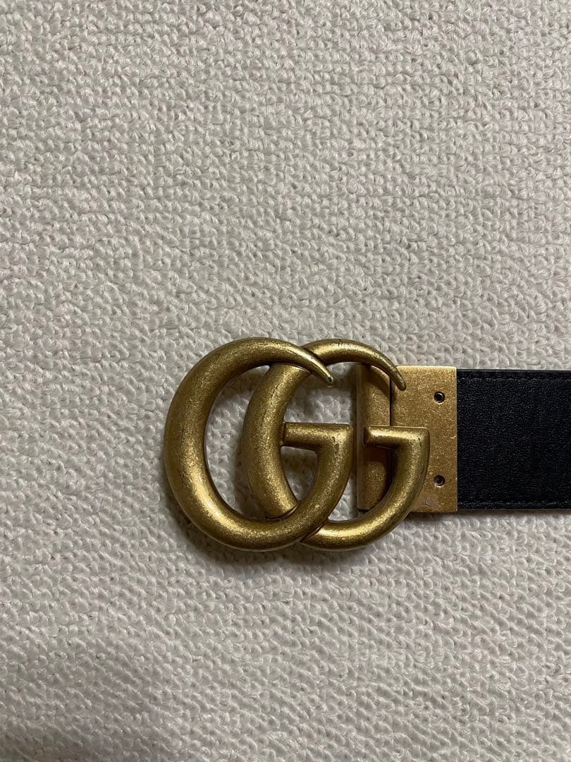 【最終値下げ 本日購入9,500円】GUCCI ダブルG ワイドベルト