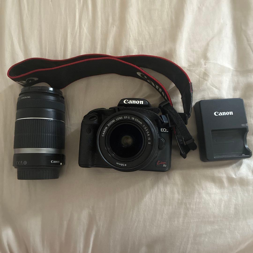 CANON EOS KISS X3 望遠レンズ55-250 ジャンク品