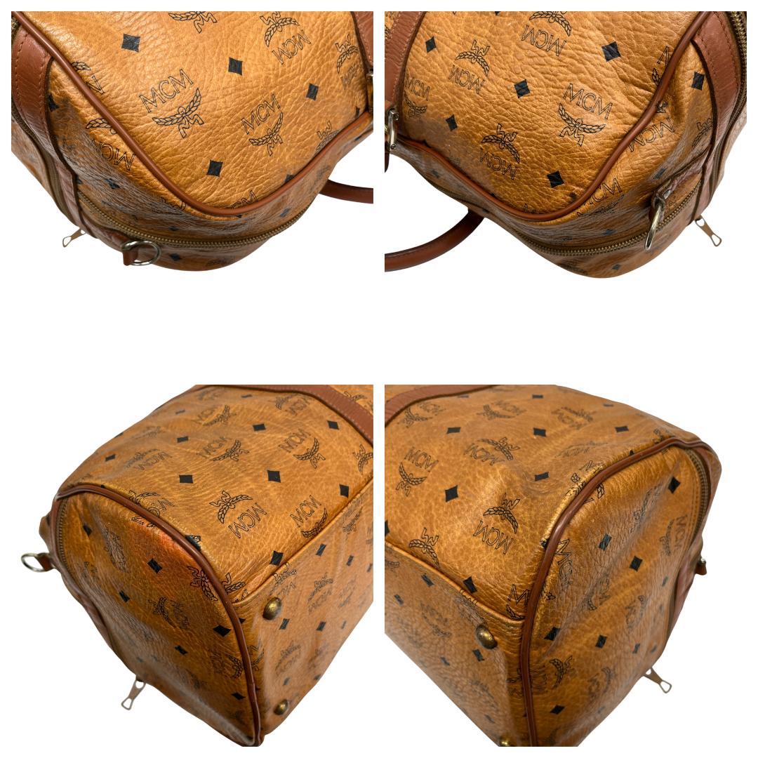 美品 MCM ボストンバッグ 2way ヴィセトス柄 レザー 大容量 旅行バッグ