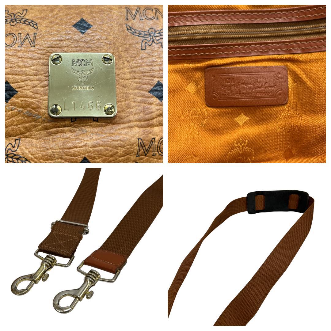 美品 MCM ボストンバッグ 2way ヴィセトス柄 レザー 大容量 旅行バッグ