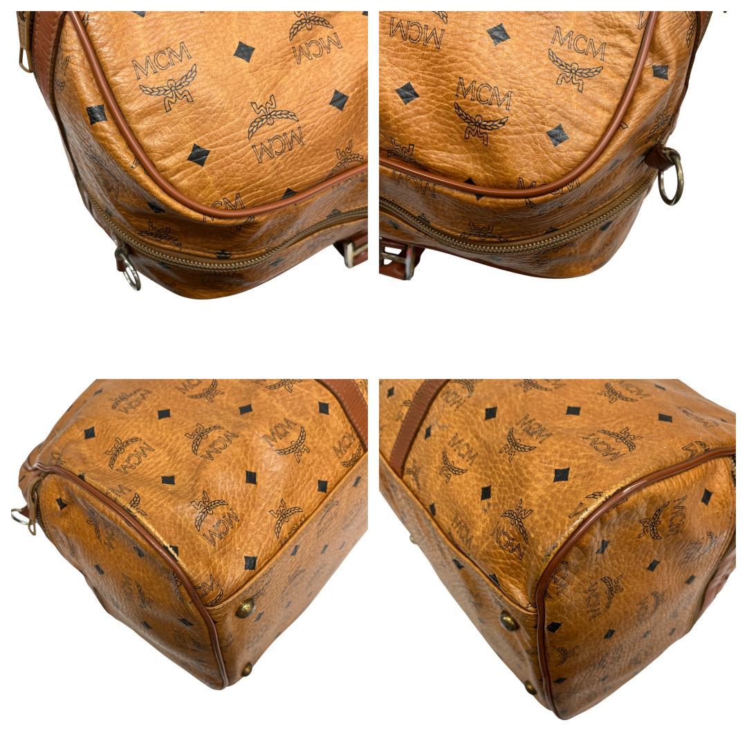 美品 MCM ボストンバッグ 2way ヴィセトス柄 レザー 大容量 旅行バッグ