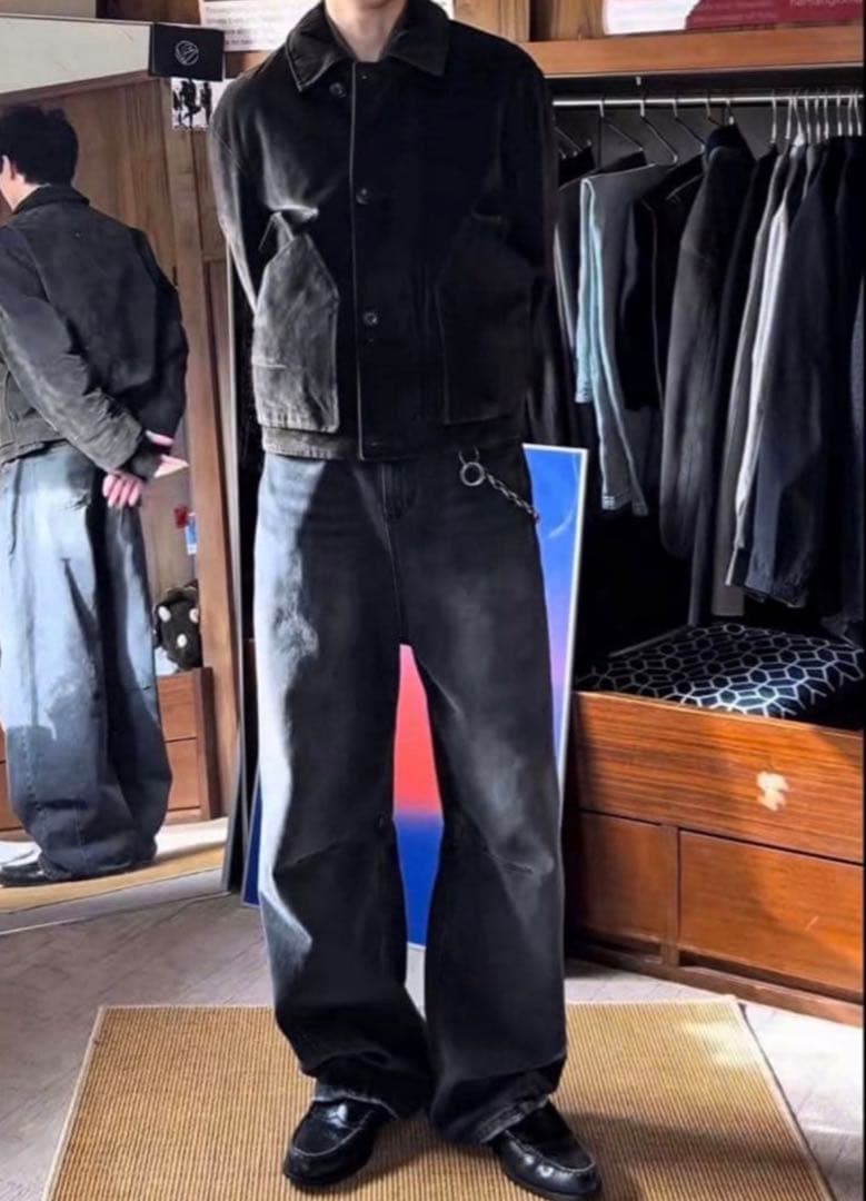 ZARAベロアツイルジャケット　Lサイズ