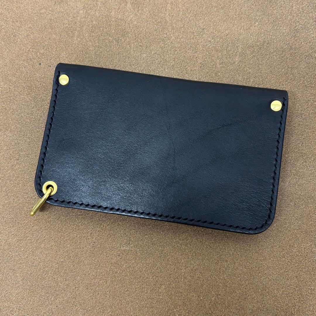 ホースバット　トラッカーウォレット　ミドル　焦茶　2層　guidi