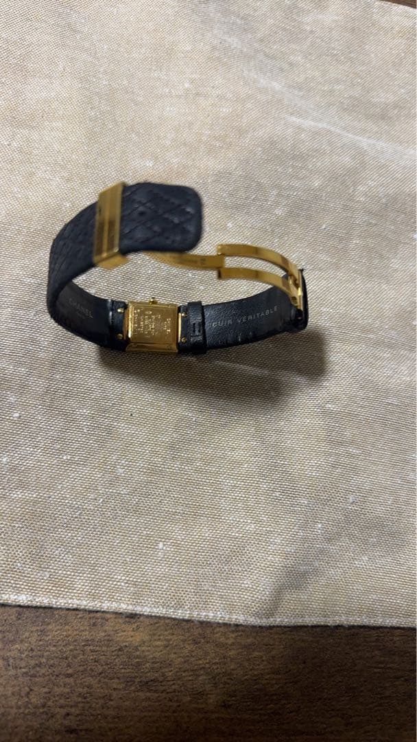 CHANEL マトラッセゴールドk18sizeＳ ブラックH0680