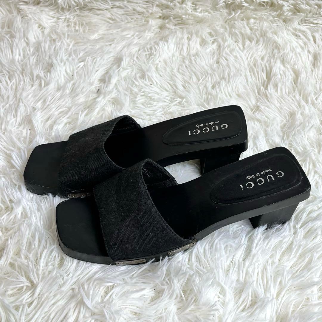 GUCCI グッチ GG柄 ミュール サンダル　24cm レディース
