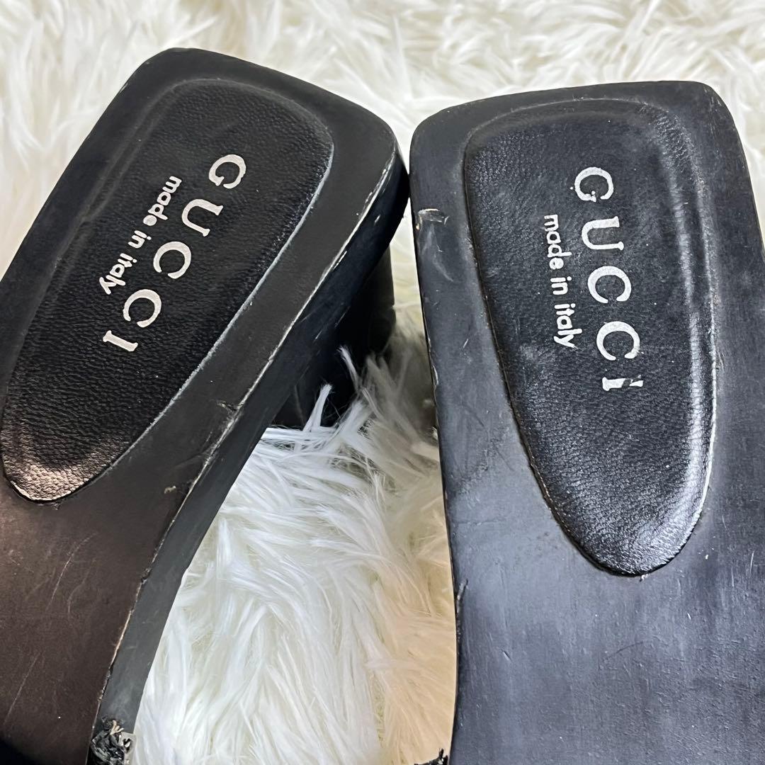 GUCCI グッチ GG柄 ミュール サンダル　24cm レディース