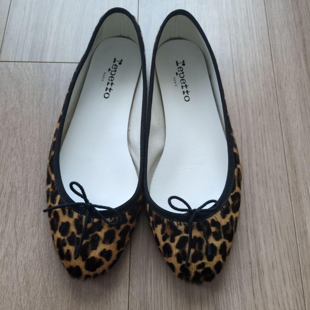 Repetto ヒョウ柄 バレエシューズ