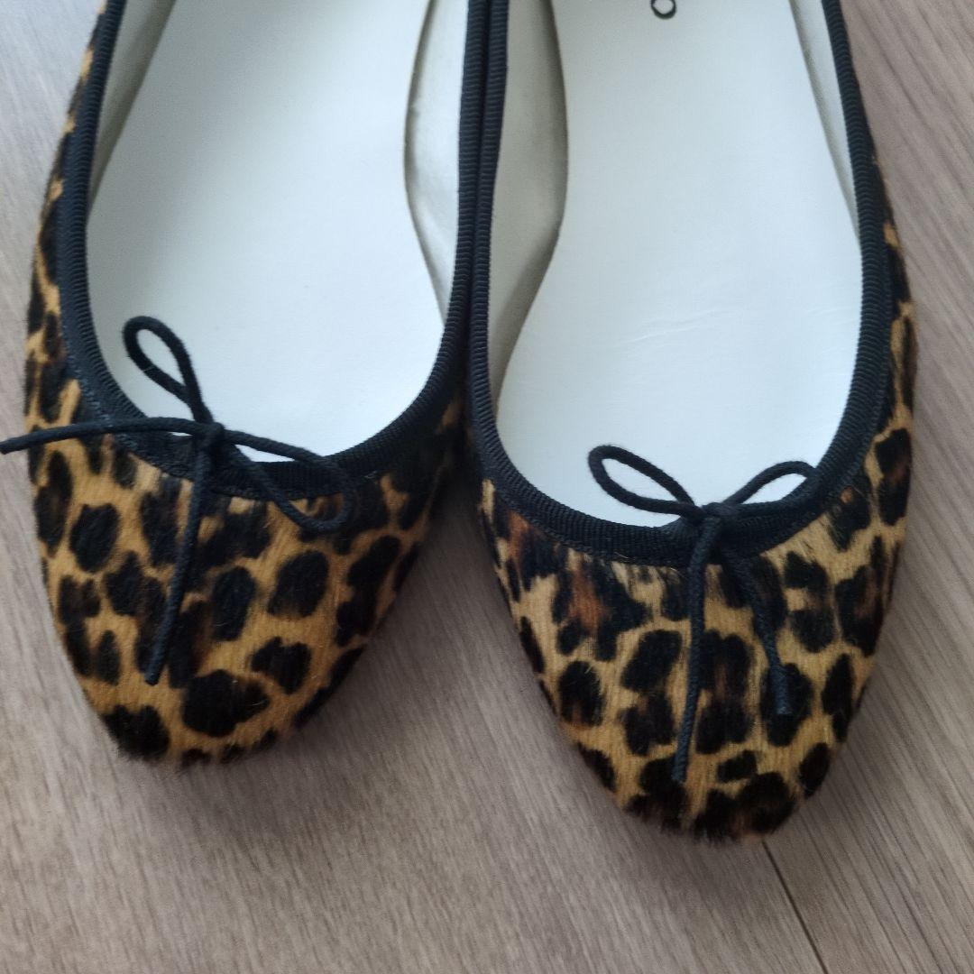Repetto ヒョウ柄 バレエシューズ