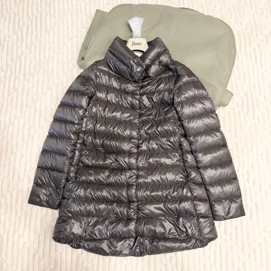 美品 HERNO ヘルノ ダウンジャケット AMELIA セミロング丈 40