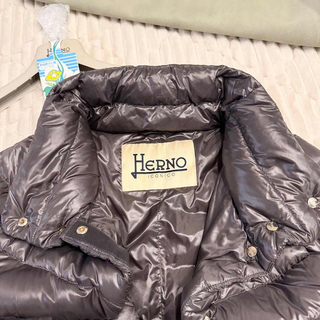美品 HERNO ヘルノ ダウンジャケット AMELIA セミロング丈 40