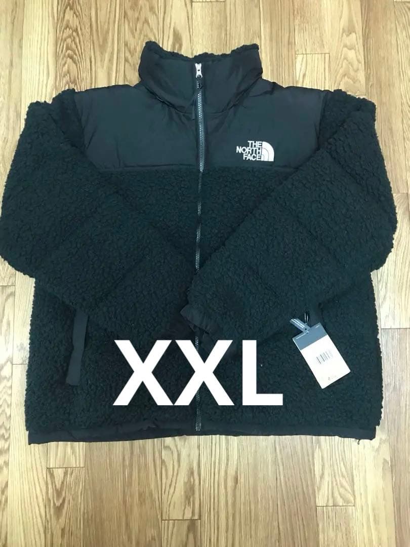 日本未発売　ノースフェイス　シェルパ　ヌプシ　XXL ブラック　黒　ハイパイル