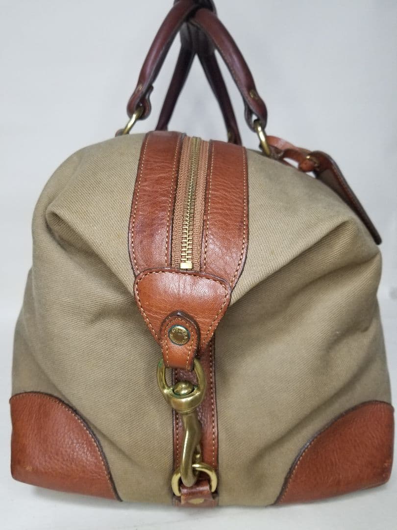 ボストンバッグ ベージュとブラウン