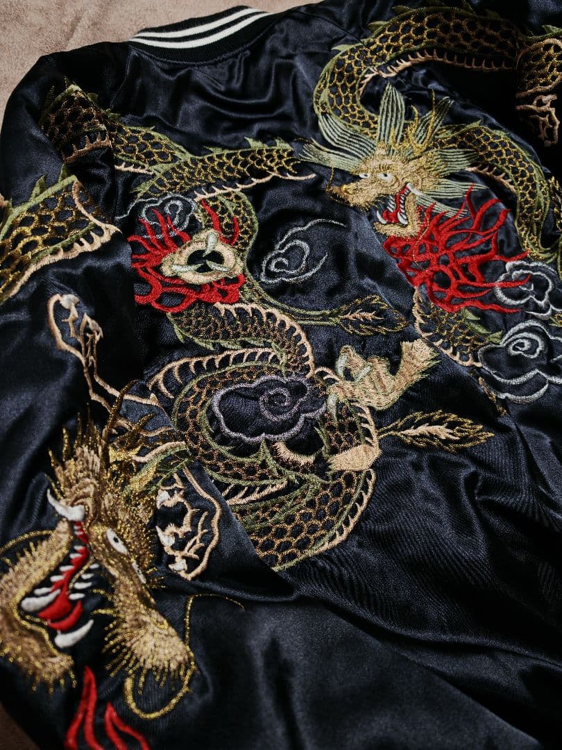 Hoshihime 龍日本限定 スカジャン サテン unisex vintage