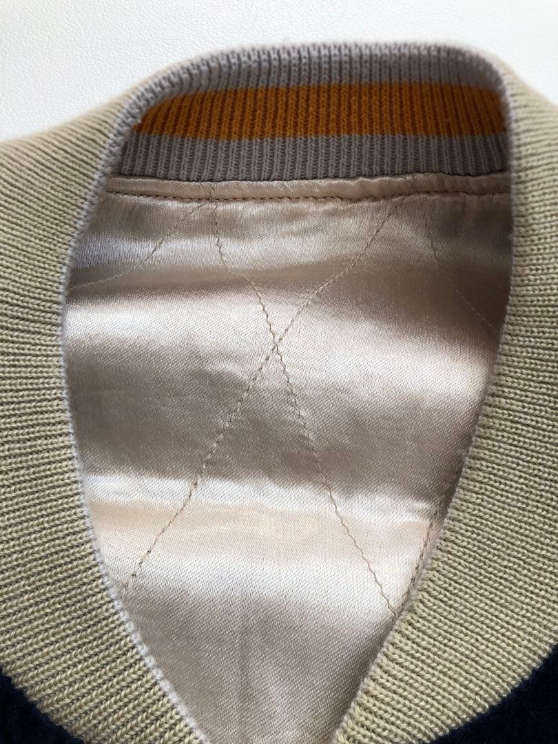 旧ドゥニーム　スカジャン 鷹刺繍 ネイビー