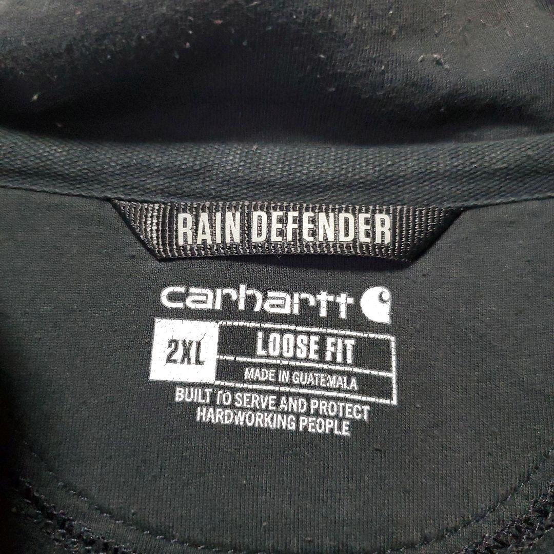 ☆カーハート☆ハーフジップスウェットパーカー☆ワンポイントタグロゴ☆２ＸＬ