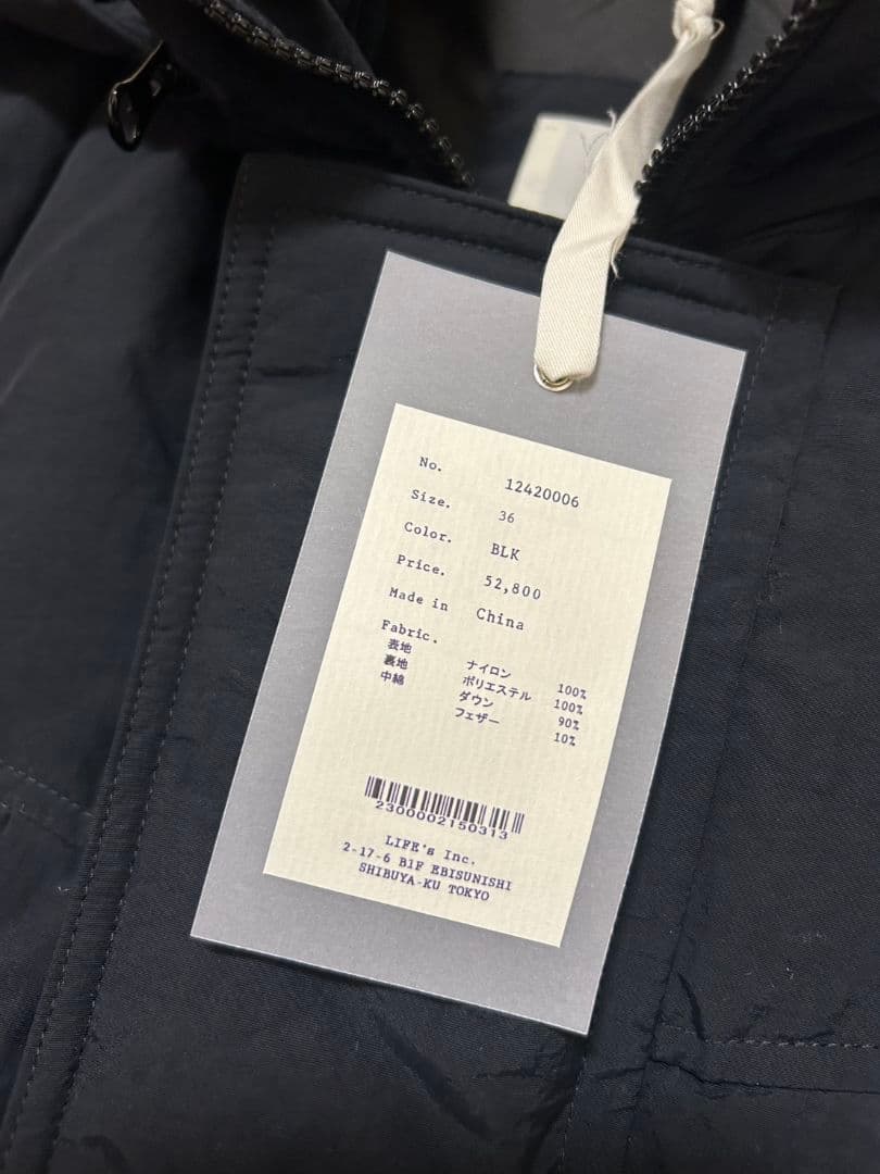 新品　TODAYFUl monster down jacket 36