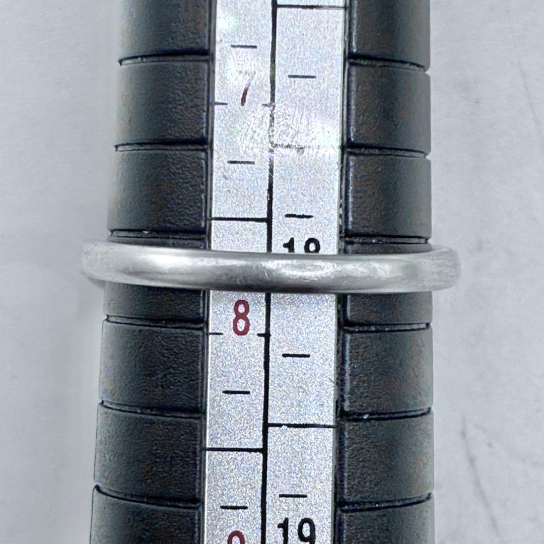 【大きいサイズ】ティファニー　16号　カーブド　バンド　リング　シルバー　美品