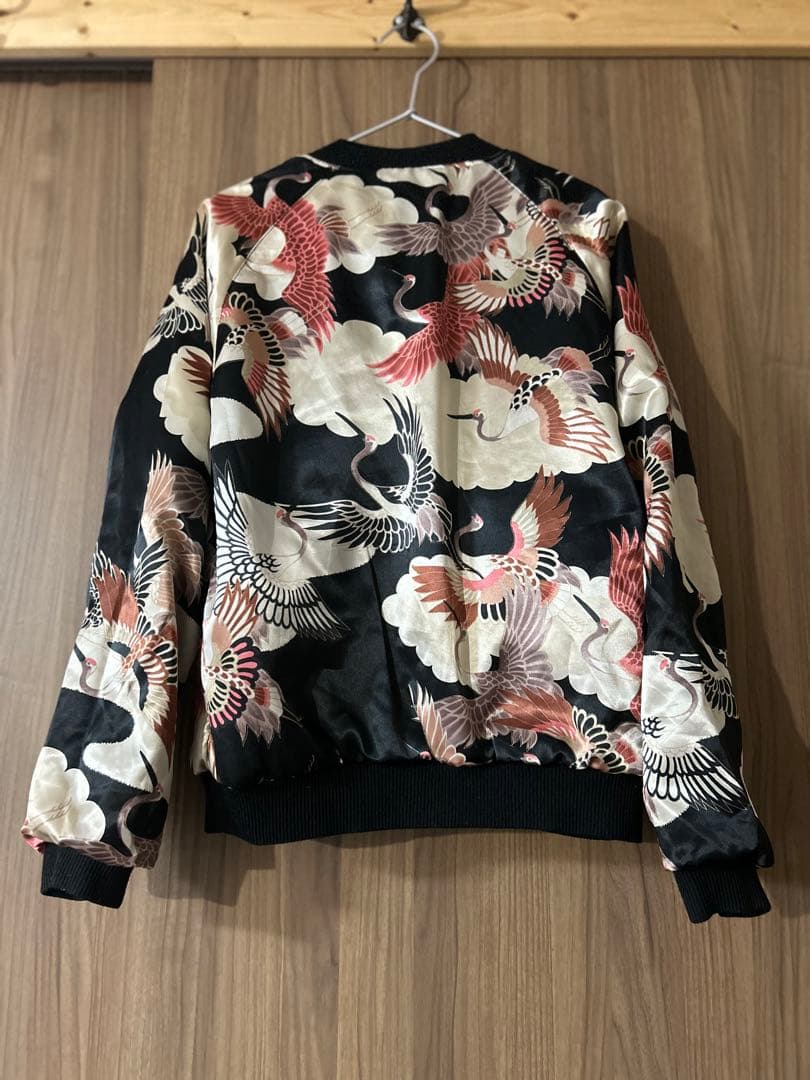 リナ【オスティア・ジャパン衣】黒のベロアスカジャン 龍刺繍　M