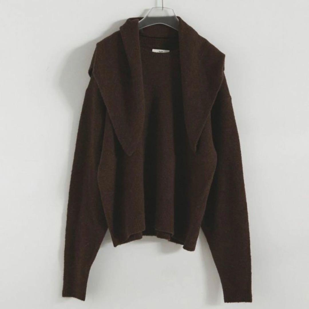 anuke　Layered Scarf Knit