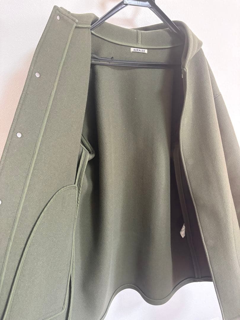 オーラリー コートAURALEE HEAVY MELTON HOODEDCOAT