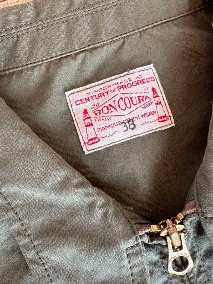 美品 ボンクラBONCOURA スウィングトップ カーキ38