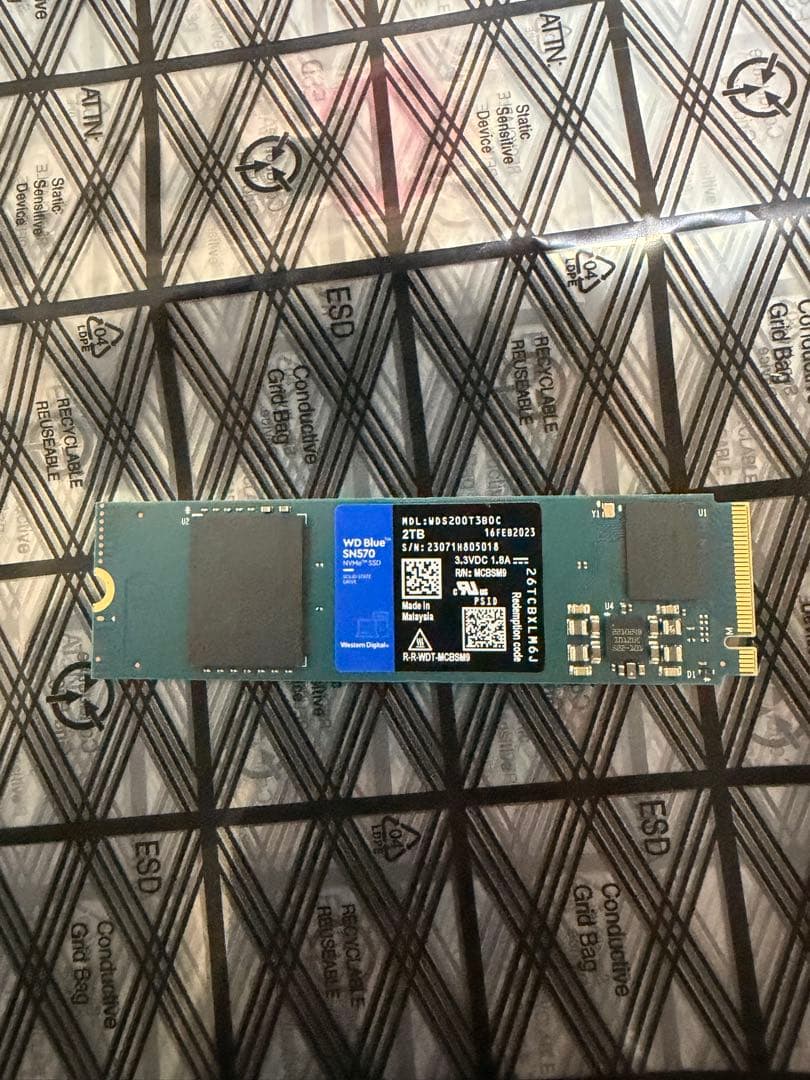 内蔵型SSD Western Digital WD Blue 2TB M.2 SSD