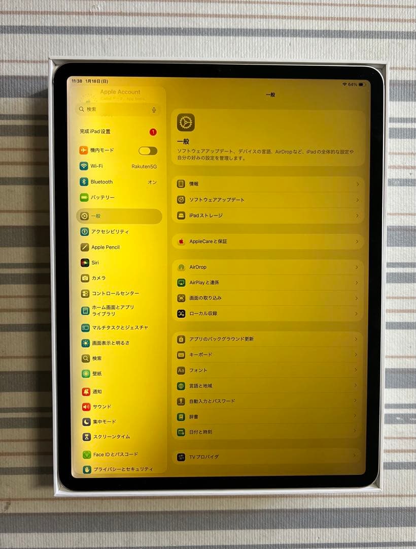 12.9インチ iPad Pro（第3世代/2018） 256GB シルバー