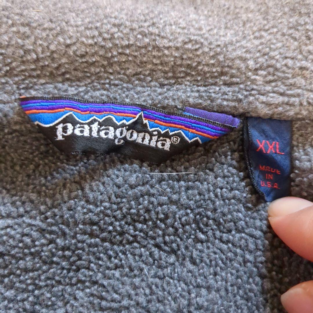 80s Patagonia USA製 シェルドシンチラ ブルー XXL