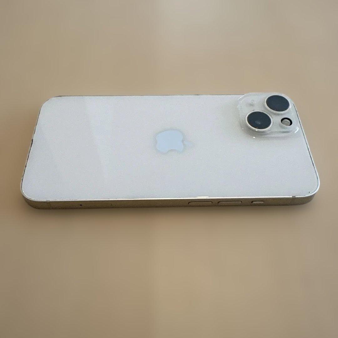 iphone14 128GB スターライト、バッテリー交換済、カバー付き