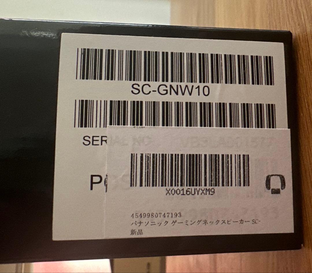 Panasonic ネックスピーカーシステム　SC-GNW10