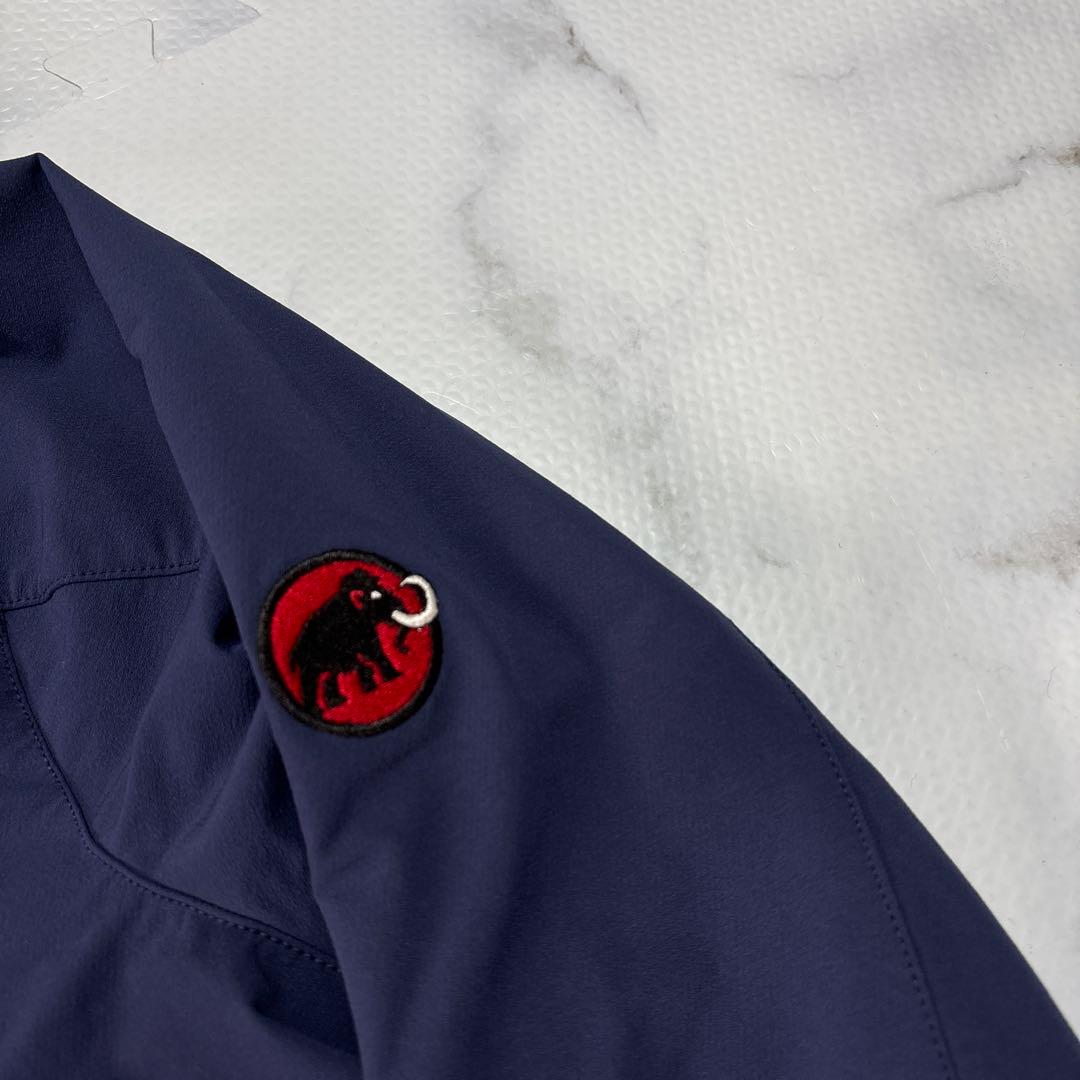 ✨美品✨マムート　ソフテック　ナイロンジャケット　紺M