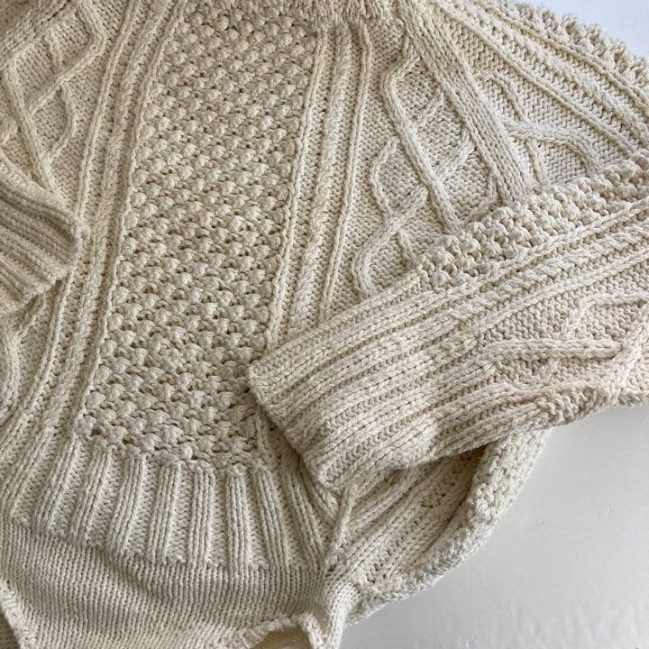 に*つ様 JUNMIKAMI ボディスーツニット　コットン