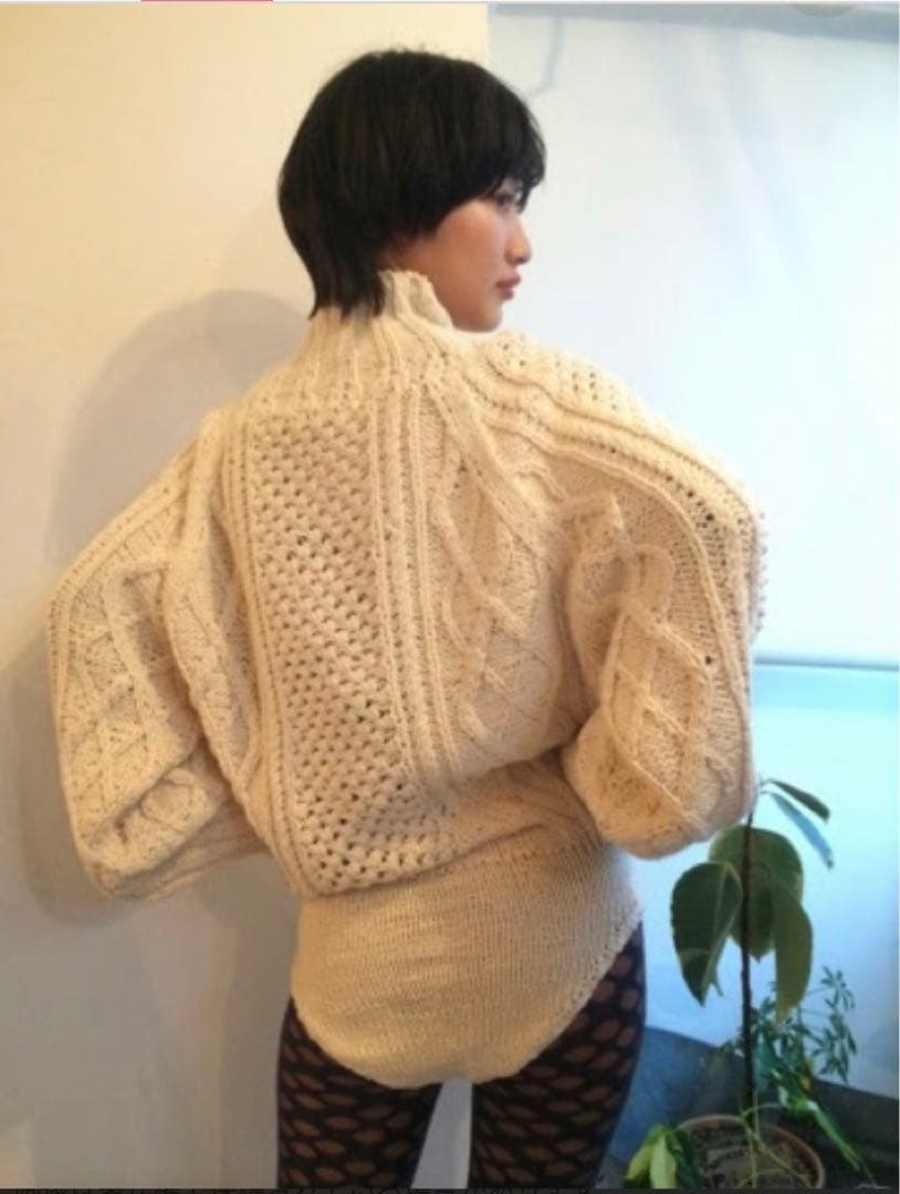 に*つ様 JUNMIKAMI ボディスーツニット　コットン